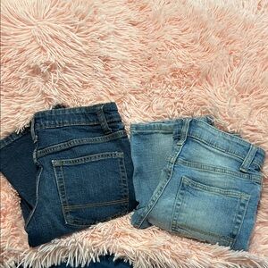 Cat & Jack Kids Jeans - Dark Blue and Light Blue Bundle 2 Pairs